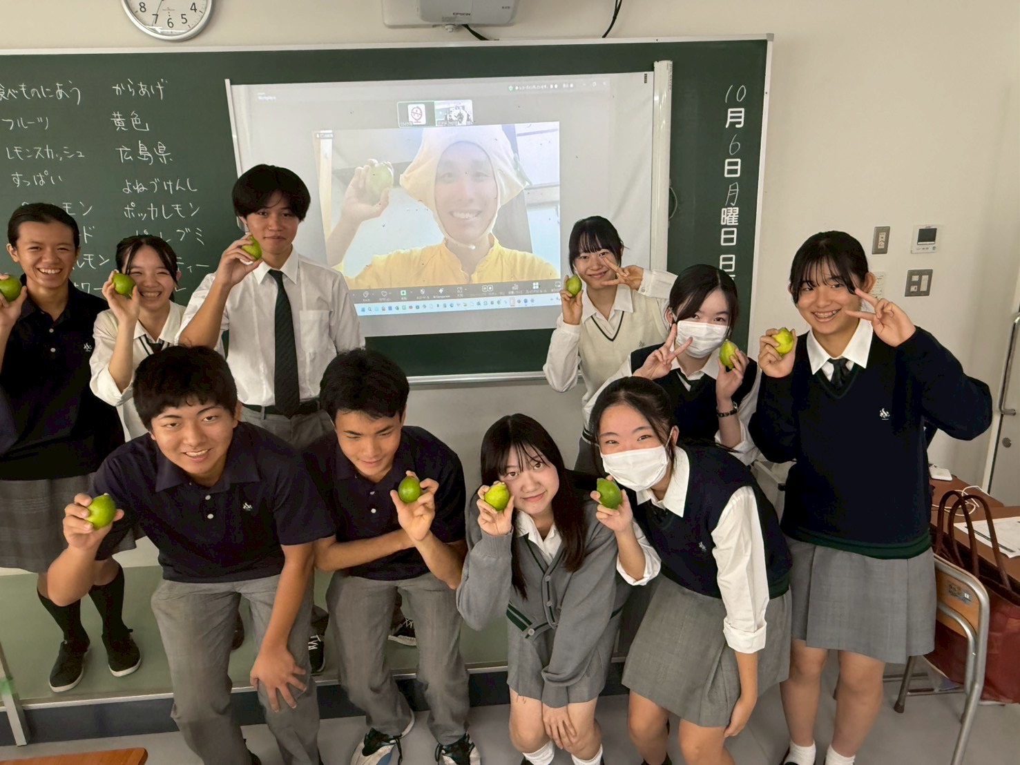山手学院の生徒さんに「地方課題の現場についてとレモンについて」の授業を行いました!のサムネイル画像